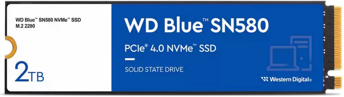 WD Blue SN580 NVMe SSD, M.2, 2TB