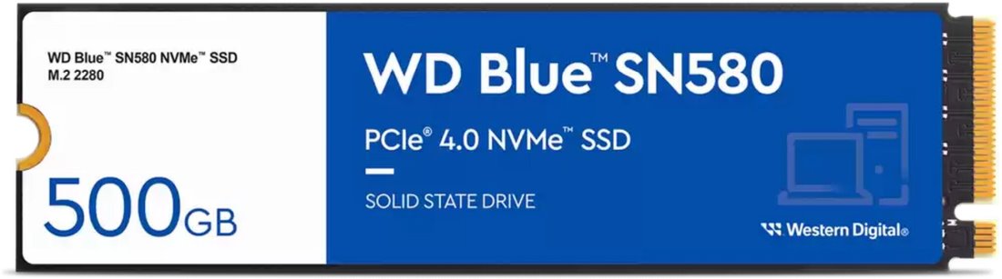 WD Blue SN580 NVMe SSD, M.2, 500GB