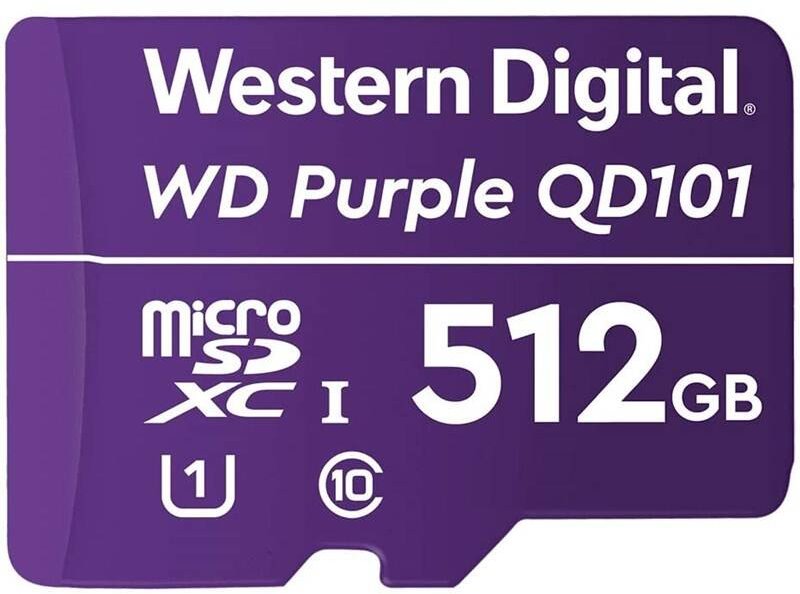 WD Micro SDXC Purple Class 10, 512GB